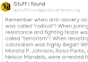 Remember when anti-slavery activism was called 